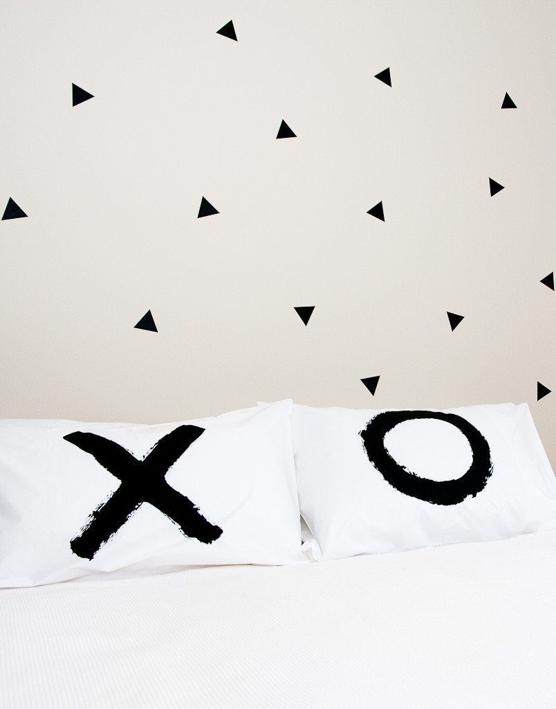 LOVE THIS! Wall Decals - Triangles from 100 Percent Heart - shop at littlewhimsy NZ