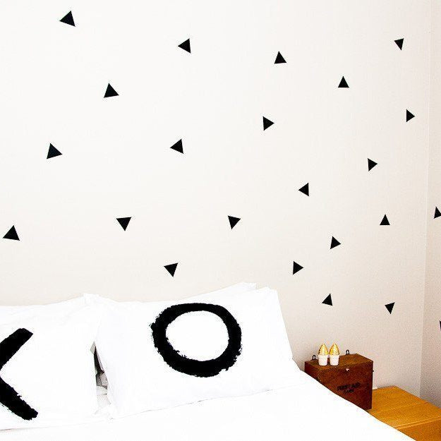 LOVE THIS! Wall Decals - Triangles from 100 Percent Heart - shop at littlewhimsy NZ