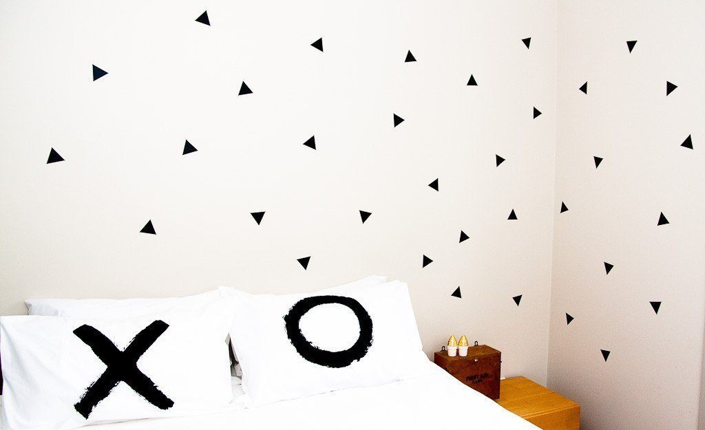 LOVE THIS! Wall Decals - Triangles from 100 Percent Heart - shop at littlewhimsy NZ