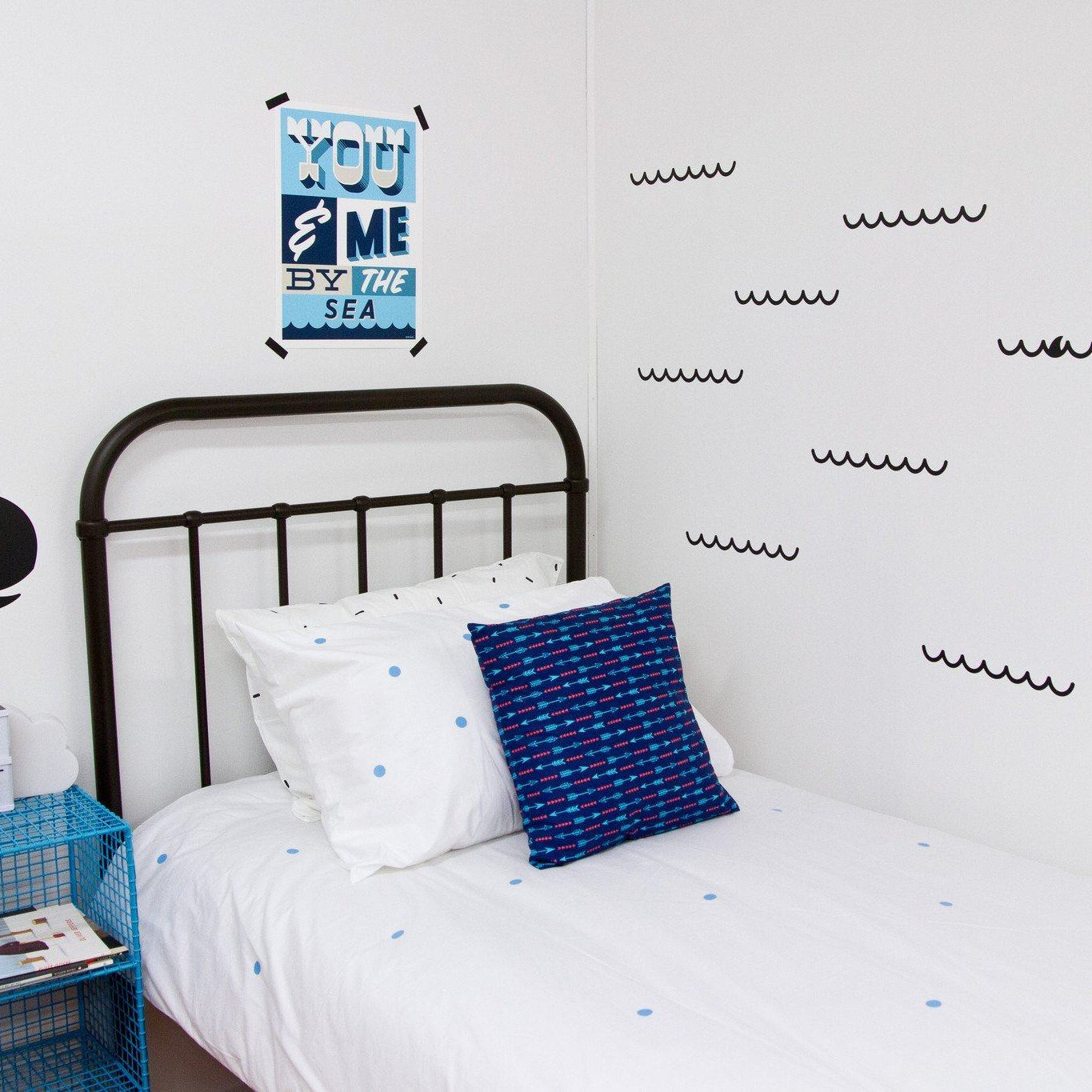 LOVE THIS! Wall Decals - Waves from 100 Percent Heart - shop at littlewhimsy NZ