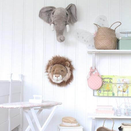 LOVE THIS! George the Elephant - Wild & Soft Animal Head Large from Wild & Soft - shop at littlewhimsy NZ