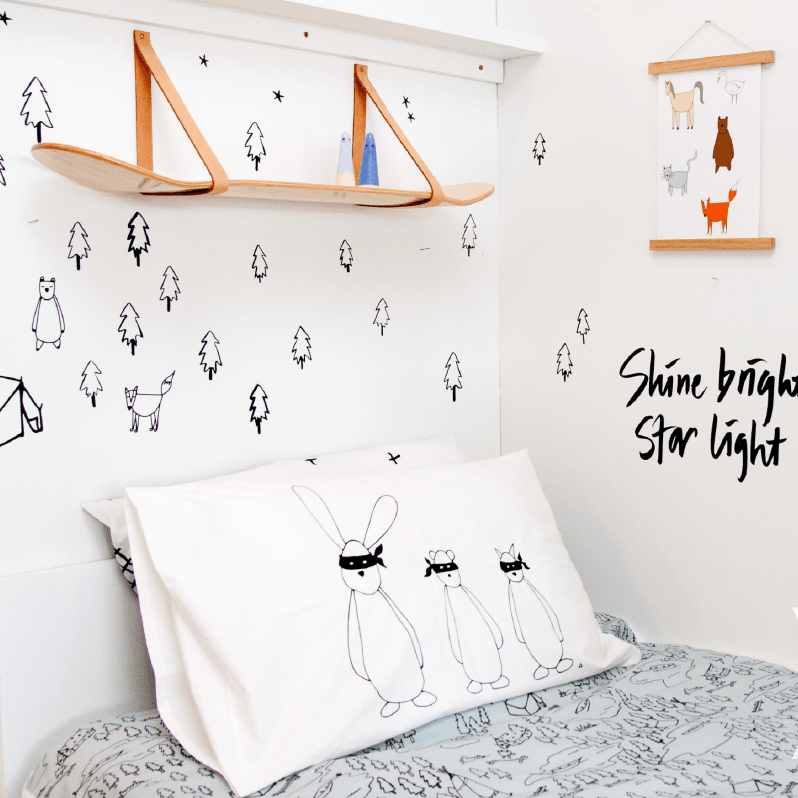 LOVE THIS! Wall Decals - Woodland Scene from 100 Percent Heart - shop at littlewhimsy NZ