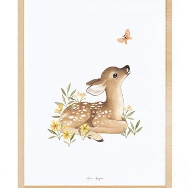 LOVE THIS! Fawn Art Print 30x40cm from Lilipinso - shop at littlewhimsy NZ