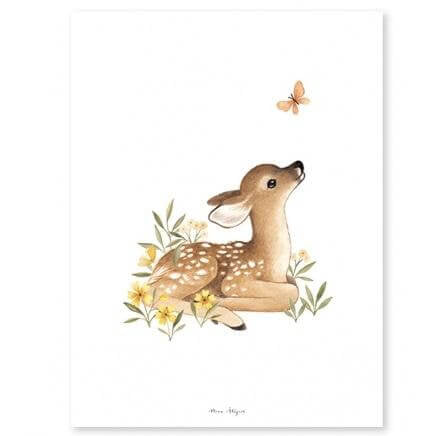 LOVE THIS! Fawn Art Print 30x40cm from Lilipinso - shop at littlewhimsy NZ