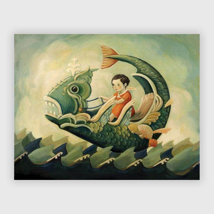 LOVE THIS! A Sea Monster Carriage Art Print from Emily Winfield Martin - shop at littlewhimsy NZ