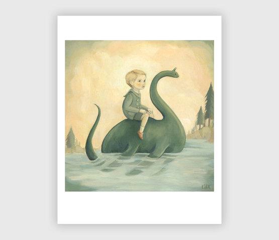 LOVE THIS! In The Secret Lake Art Print from Emily Winfield Martin - shop at littlewhimsy NZ
