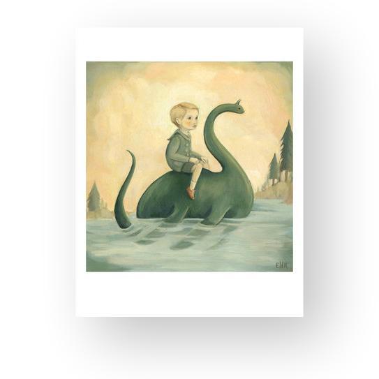 LOVE THIS! In The Secret Lake Art Print from Emily Winfield Martin - shop at littlewhimsy NZ