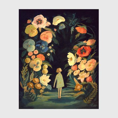 LOVE THIS! Night Garden Art Print Larger 11x14" from Emily Winfield Martin - shop at littlewhimsy NZ