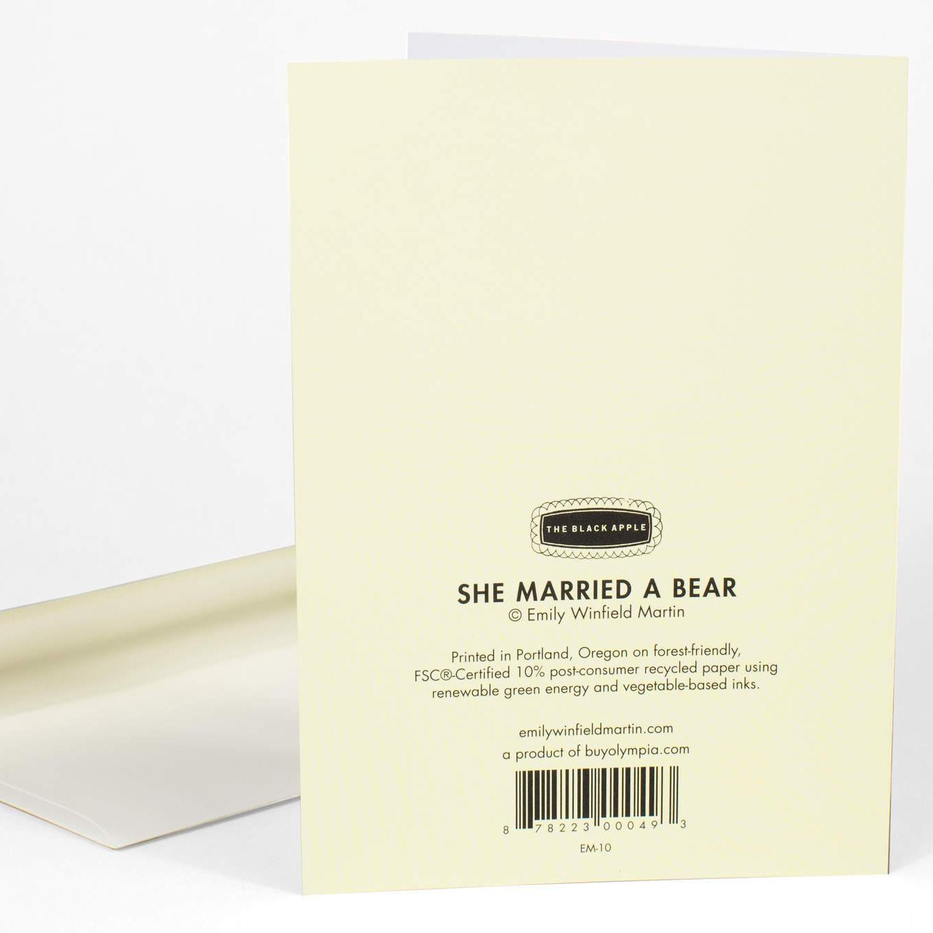 LOVE THIS! She Married a Bear Card from Emily Winfield Martin - shop at littlewhimsy NZ