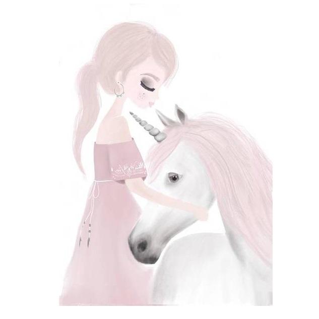 LOVE THIS! Ivy and Miss Unicorn Print from My Hidden Forest - shop at littlewhimsy NZ