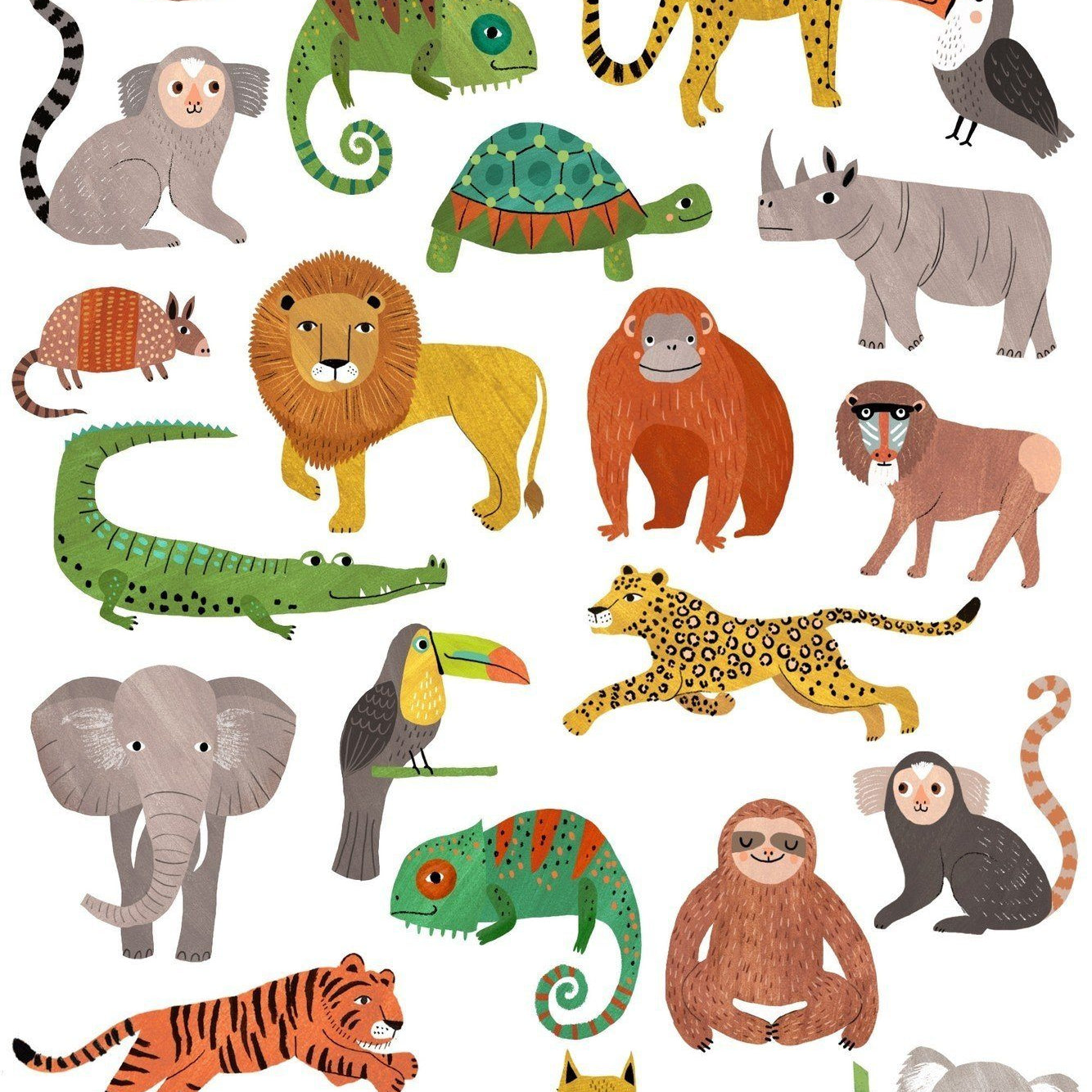 LOVE THIS! Tattoos Jungle Animals from Petit Monkey - shop at littlewhimsy NZ