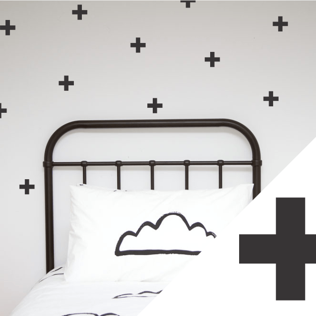 LOVE THIS! Wall Decals - Crosses from 100 Percent Heart - shop at littlewhimsy NZ