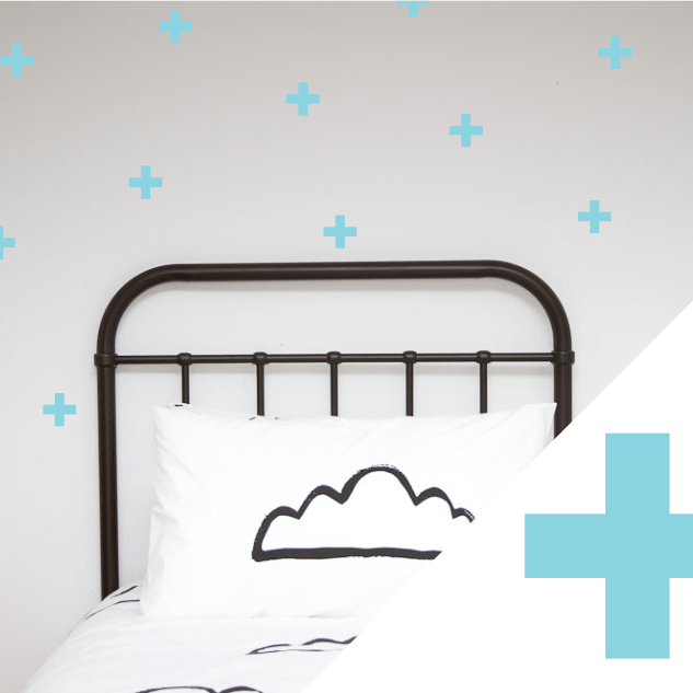 LOVE THIS! Wall Decals - Crosses from 100 Percent Heart - shop at littlewhimsy NZ