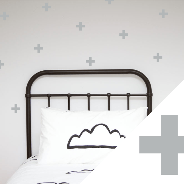 LOVE THIS! Wall Decals - Crosses from 100 Percent Heart - shop at littlewhimsy NZ