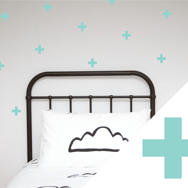 LOVE THIS! Wall Decals - Crosses from 100 Percent Heart - shop at littlewhimsy NZ