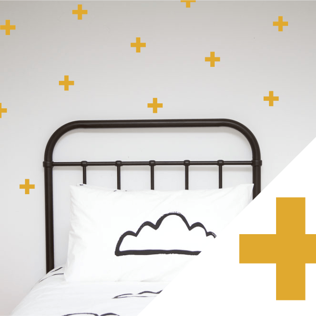 LOVE THIS! Wall Decals - Crosses from 100 Percent Heart - shop at littlewhimsy NZ