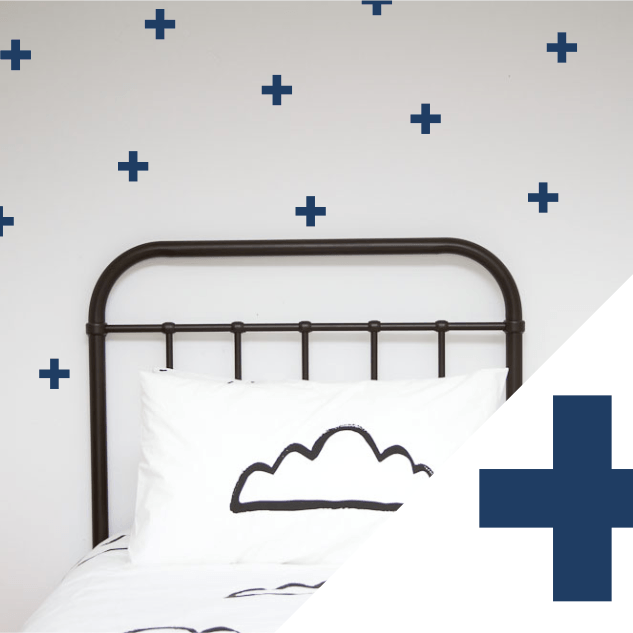 LOVE THIS! Wall Decals - Crosses from 100 Percent Heart - shop at littlewhimsy NZ