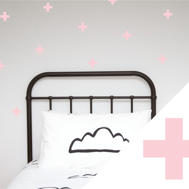 LOVE THIS! Wall Decals - Crosses from 100 Percent Heart - shop at littlewhimsy NZ