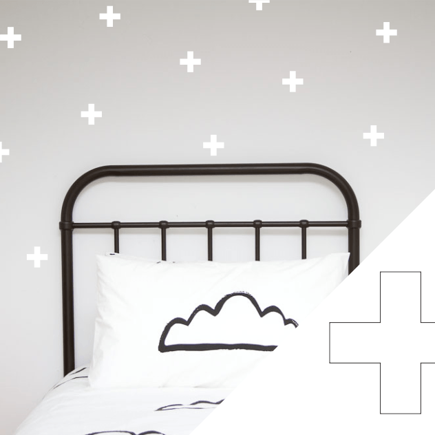 LOVE THIS! Wall Decals - Crosses from 100 Percent Heart - shop at littlewhimsy NZ
