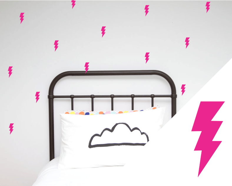 LOVE THIS! Wall Decals - Lightning Bolts Wall Stickers from 100 Percent Heart - shop at littlewhimsy NZ