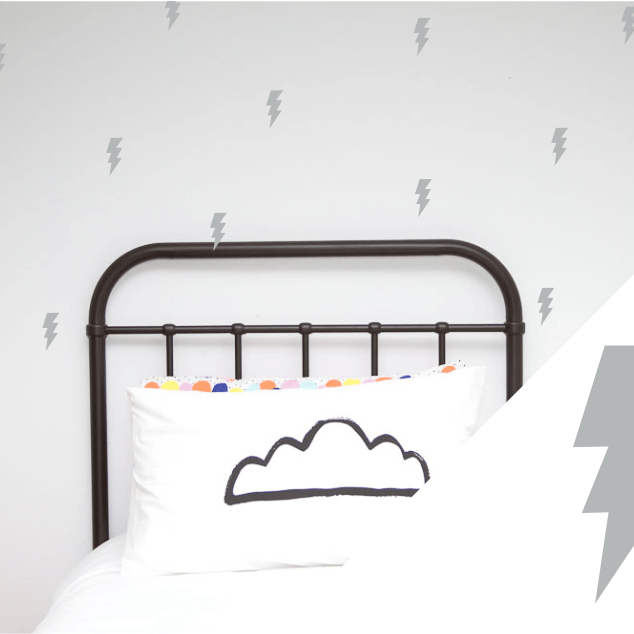 LOVE THIS! Wall Decals - Lightning Bolts from 100 Percent Heart - shop at littlewhimsy NZ