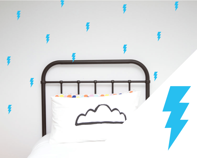 LOVE THIS! Wall Decals - Lightning Bolts Wall Stickers from 100 Percent Heart - shop at littlewhimsy NZ