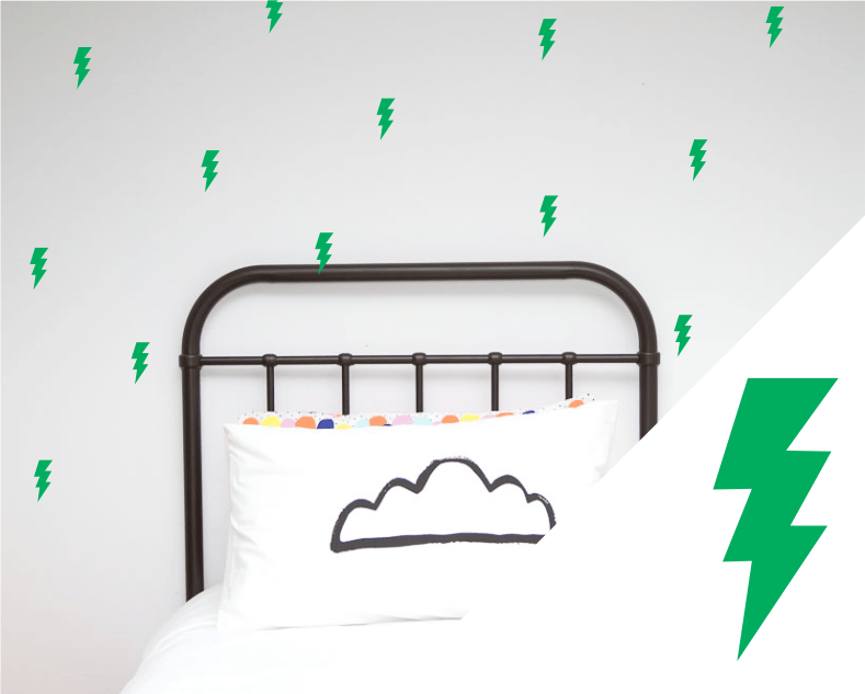 LOVE THIS! Wall Decals - Lightning Bolts Wall Stickers from 100 Percent Heart - shop at littlewhimsy NZ