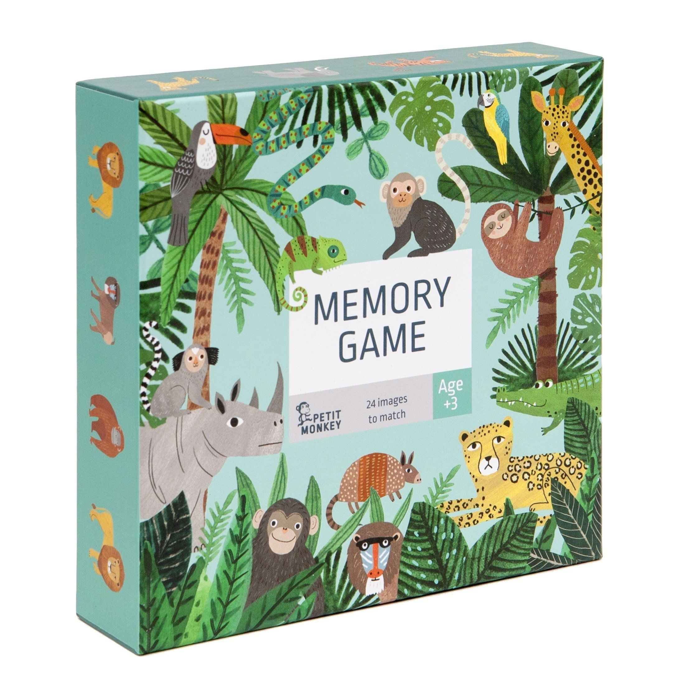 LOVE THIS! Memory Game Jungle Animals from Petit Monkey - shop at littlewhimsy NZ