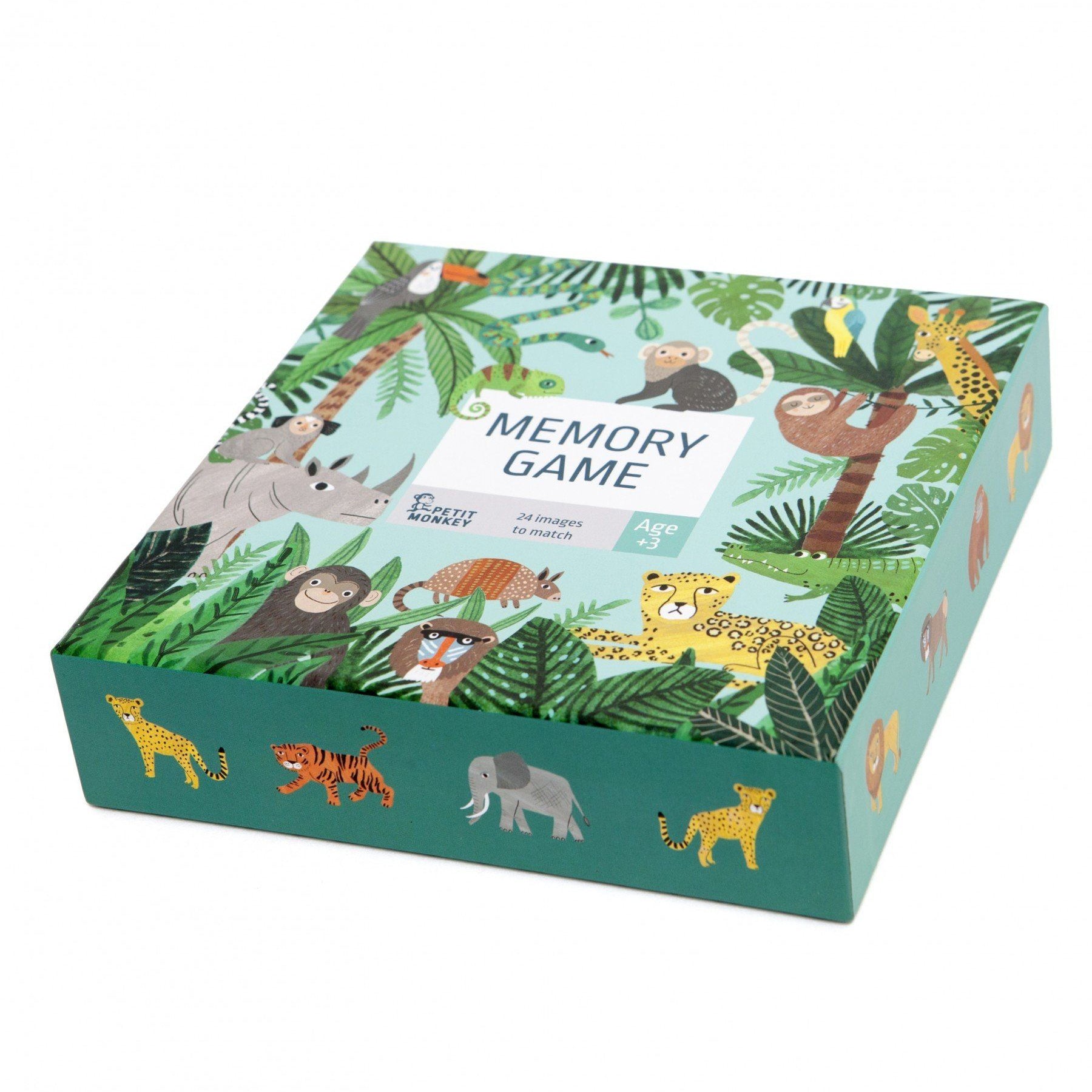 LOVE THIS! Memory Game Jungle Animals from Petit Monkey - shop at littlewhimsy NZ