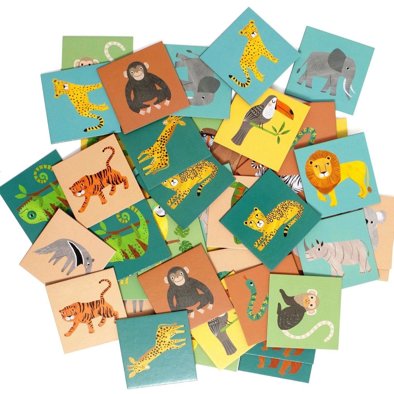 LOVE THIS! Memory Game Jungle Animals from Petit Monkey - shop at littlewhimsy NZ