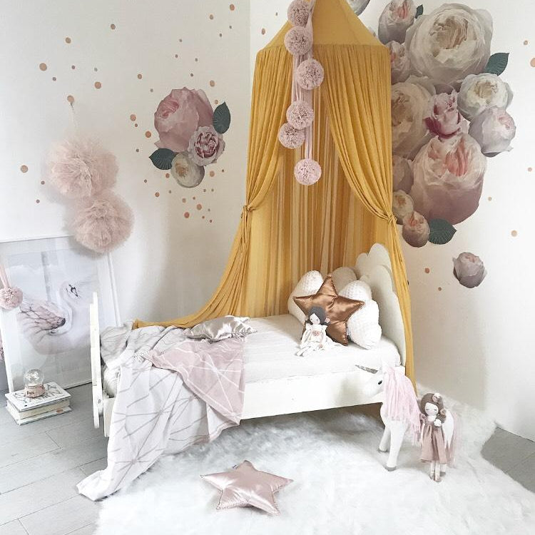 LOVE THIS! Spinkie Sheer Canopy In MUSTARD YELLOW from Spinkie - shop at littlewhimsy NZ