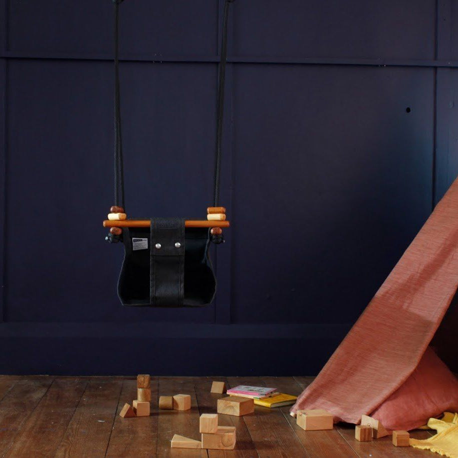 LOVE THIS! Solvej Baby + Toddler Swings - Slate Grey from Solvej Swings - shop at littlewhimsy NZ