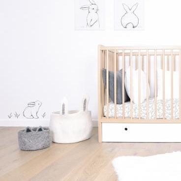 LOVE THIS! Hello Bunny Art Print 30x40cm from Lilipinso - shop at littlewhimsy NZ