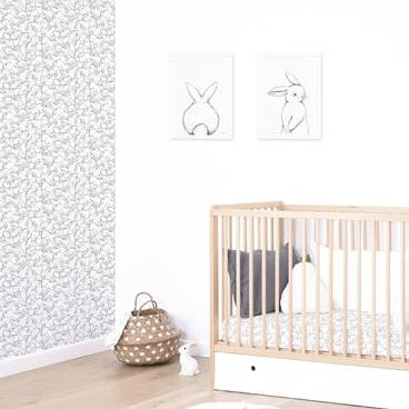 LOVE THIS! Hello Bunny Art Print 30x40cm from Lilipinso - shop at littlewhimsy NZ