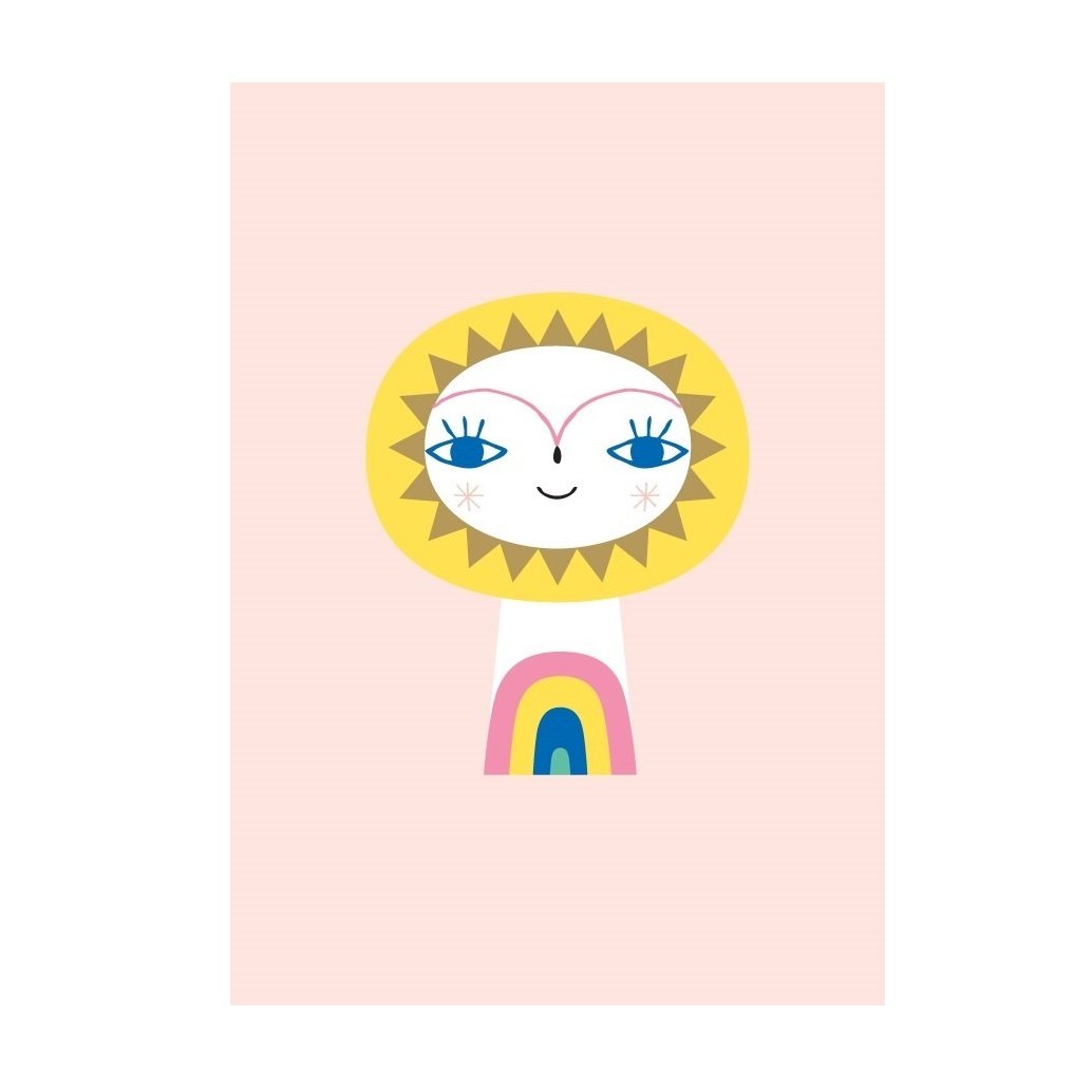 LOVE THIS! Mr Sun Postcard from Petit Monkey - shop at littlewhimsy NZ