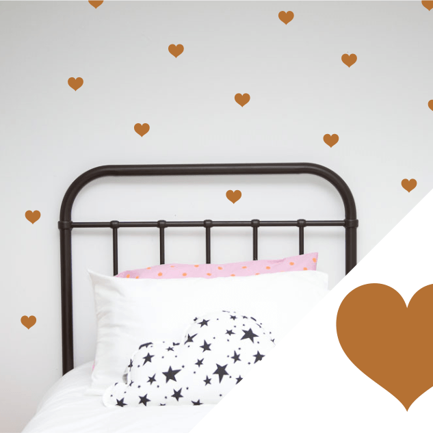 LOVE THIS! Wall Decals - Hearts Small from 100 Percent Heart - shop at littlewhimsy NZ