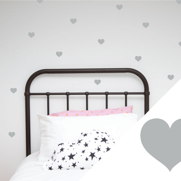 LOVE THIS! Wall Decals - Small Hearts from 100 Percent Heart - shop at littlewhimsy NZ