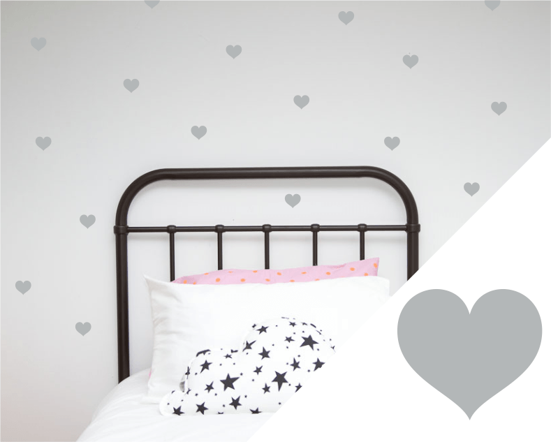 LOVE THIS! Wall Decals - Small Hearts from 100 Percent Heart - shop at littlewhimsy NZ