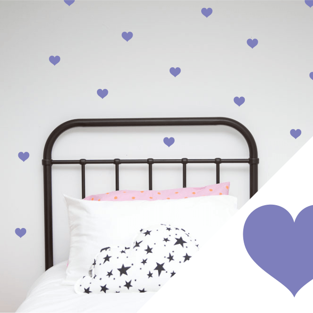 LOVE THIS! Wall Decals - Hearts Small from 100 Percent Heart - shop at littlewhimsy NZ