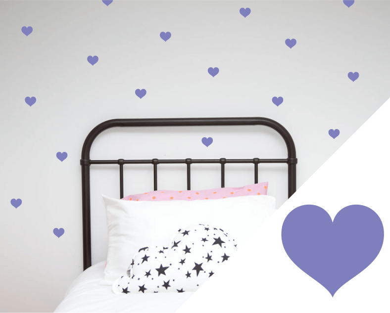 LOVE THIS! Wall Decals - Hearts Small from 100 Percent Heart - shop at littlewhimsy NZ