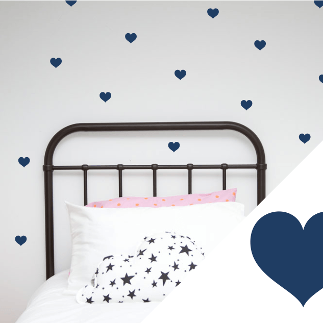 LOVE THIS! Wall Decals - Hearts Small from 100 Percent Heart - shop at littlewhimsy NZ