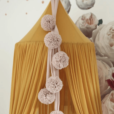 LOVE THIS! Spinkie Pom Garland in CHAMPAGNE from Spinkie - shop at littlewhimsy NZ