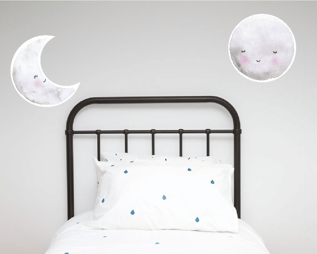 LOVE THIS! Moon and Star Decals - Collaboration with Carisse Enderwick from 100 Percent Heart - shop at littlewhimsy NZ