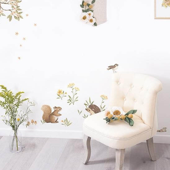 LOVE THIS! Wall Decals - Botanical Flowers from Lilipinso - shop at littlewhimsy NZ