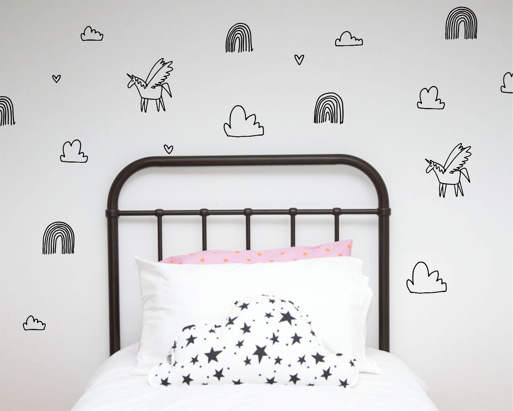 LOVE THIS! Wall Decals - Unicorn Dreams from 100 Percent Heart - shop at littlewhimsy NZ