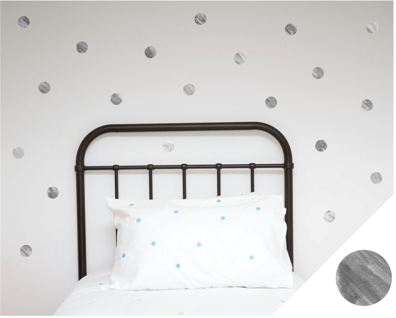 LOVE THIS! Wall Decals - Polka Dots - Watercolour Range from 100 Percent Heart - shop at littlewhimsy NZ