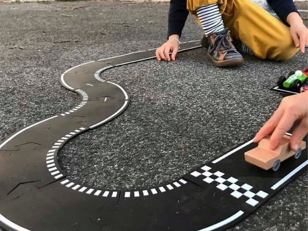 Rev up the excitement with Way To Play flexible toy road tracks
