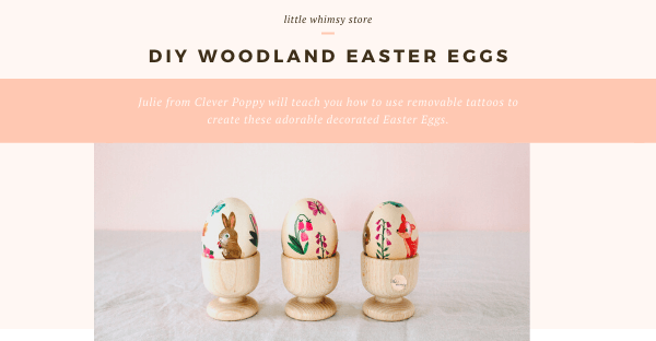 DIY Woodland Easter Eggs
