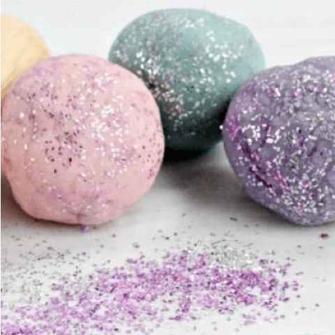Eco Glitter Play Dough Using The Glitter Tribe Bio Glitter