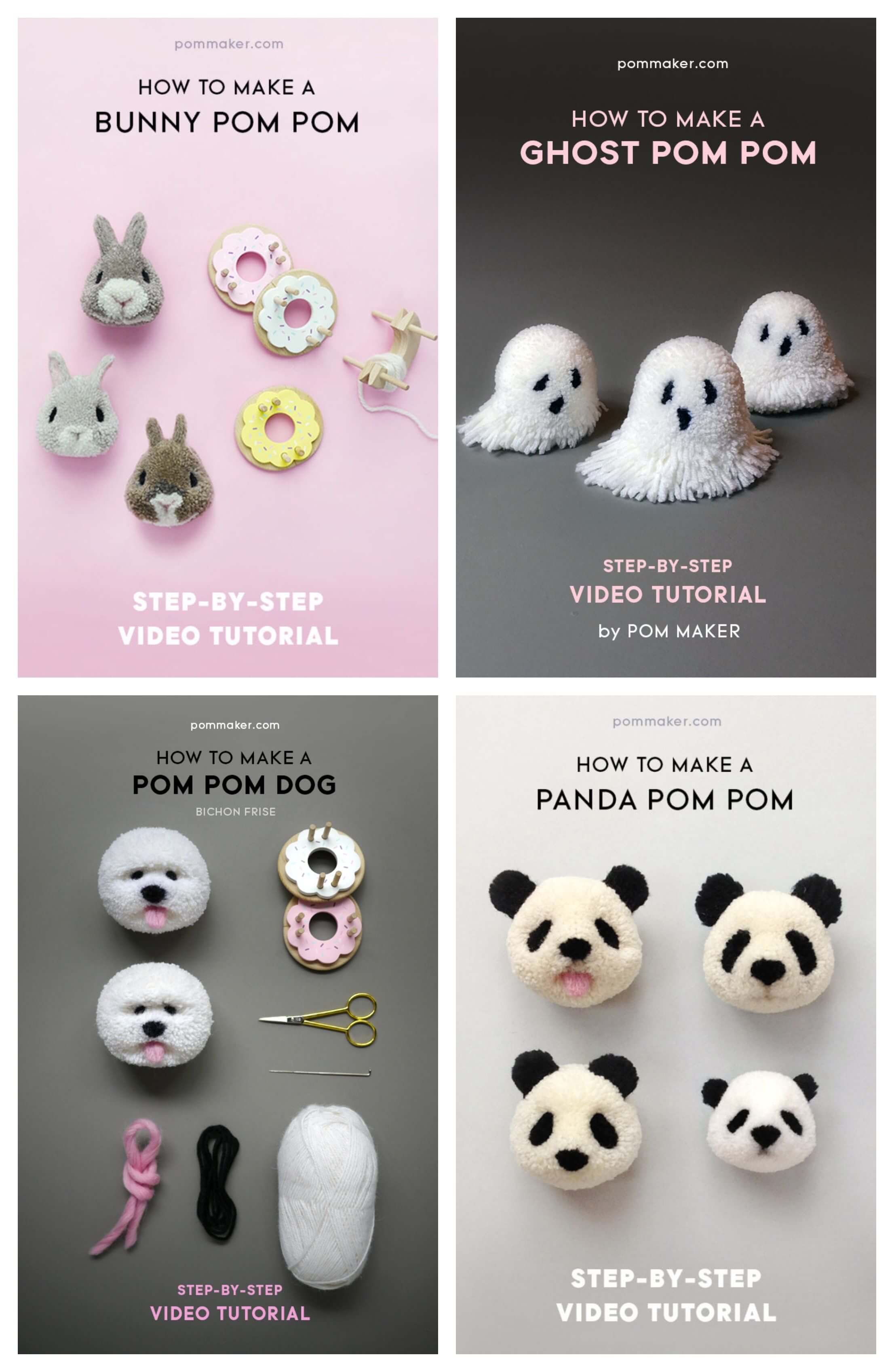 DIY Fancy Pom Maker PomPom Tutorials